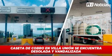 Casetas de cobro en Villa Unión se encuentra desolada y vandalizada