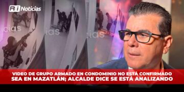 VIDEO de grupo armado en Condominio no está confirmado sea en Mazatlán; alcalde dice se está analizando