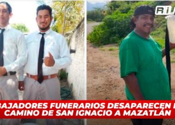 Trabajadores funerarios desaparecen en el camino de San Ignacio a Mazatlán