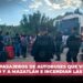Bajan a pasajeros de autobuses que viajaban a Durango y a Mazatlán e incendian las unidades
