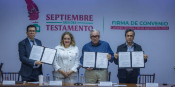 Celebran convenio para la campaña “Septiembre, Mes del Testamento”