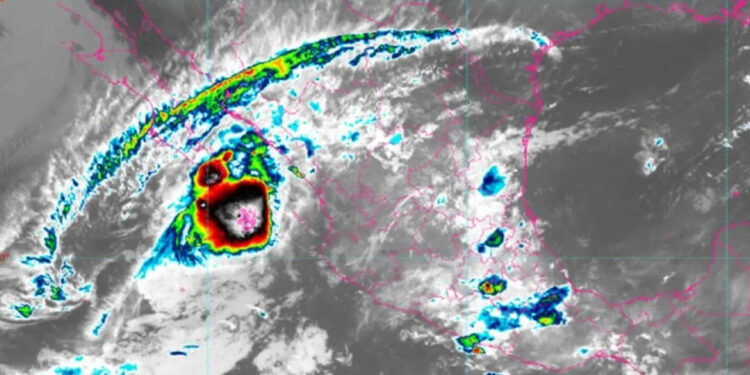 Tormenta tropical “Ileana” provocará lluvias puntuales torrenciales en BCS e intensas en Sinaloa y Sonora