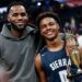 LeBron y Bronny James hacen historia como el primer dúo padre-hijo en jugar juntos en la NBA