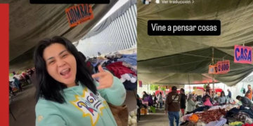 Tras perder ‘La Casa de los Famosos’, Gomita compra ropa de paca en tianguis
