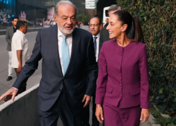 Sheinbaum plantea a Slim apoyar el programa para impulsar la inversión privada en materia de infraestructura pública
