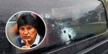 Evo Morales denuncia ataque armado a su vehículo; encapuchados hieren a su chofer