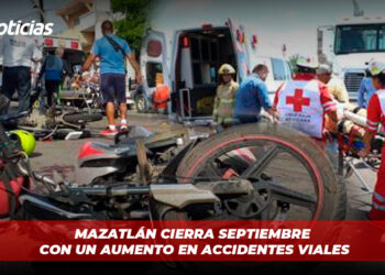 Mazatlán cierra septiembre con un aumento en accidentes viales