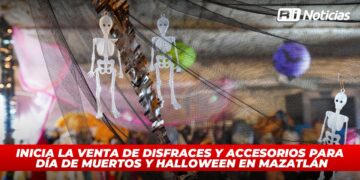 Inicia la venta de disfraces y accesorios para Día de Muertos y Halloween en Mazatlán