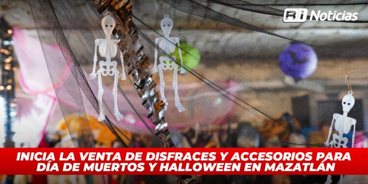 Inicia la venta de disfraces y accesorios para Día de Muertos y Halloween en Mazatlán