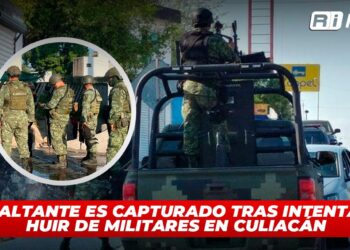 Asaltante es capturado tras intentar huir de militares en Culiacán