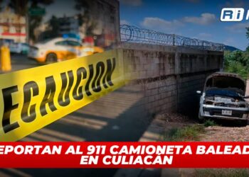 Reportan al 911 camioneta baleada y abandonada en Culiacán