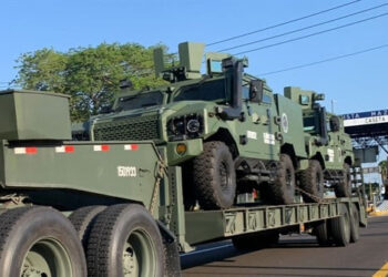 Llegan a Culiacán 10 nuevos vehículos blindados del Ejército; llevan por nombre OCELOTL
