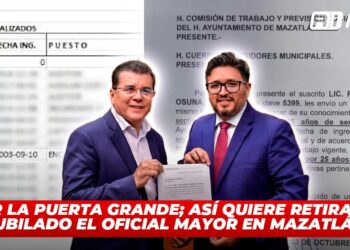 Por la puerta grande; así quiere retirarse jubilado el Oficial Mayor en Mazatlán