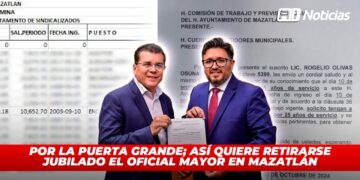 Por la puerta grande; así quiere retirarse jubilado el Oficial Mayor en Mazatlán
