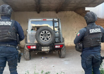 Recuperan agentes del Grupo Élite de la Policía Estatal vehículo robado a ciudadano