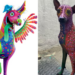 Perrita Xoloitzcuintle es pintada como el alebrije ‘Dante’ de la película Coco; resultado viral