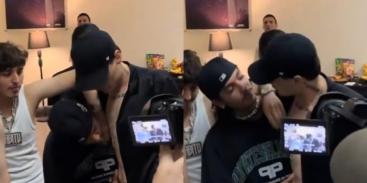 Natanael Cano impacta al ‘besar’ a Peso Pluma; así fue el momento