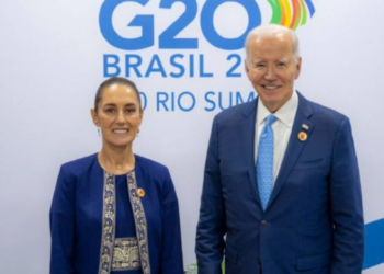 Biden reafirma colaboración con Sheinbaum en temas de migración y combate a la violencia criminal transnacional