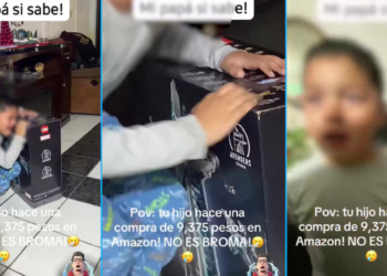 Niño compra en línea Lego de más de 9 mil pesos sin permiso de sus papás; reacción de su familia se hace viral