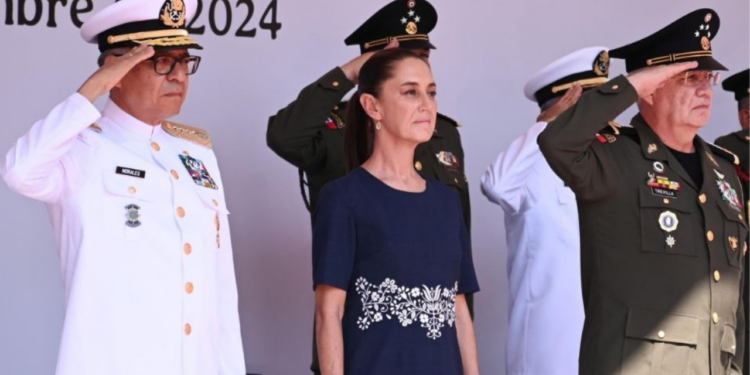 Fuerzas Armadas no sólo defienden a la población, apoyan al desarrollo del país: Sheinbaum