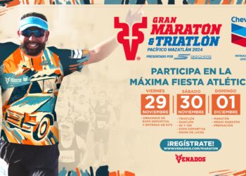 Todo listo para celebrar la máxima fiesta atlética de Mazatlán, el Gran Maratón y Triatlón Chevron 2024
