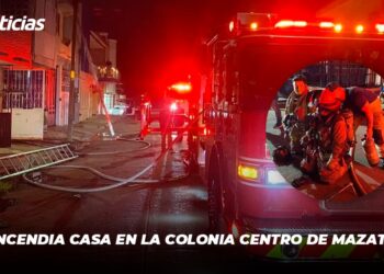 Se incendia casa en la colonia Centro de Mazatlán