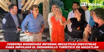 Josefina Rodríguez informa iniciativas discutidas para impulsar el desarrollo turístico de Mazatlán