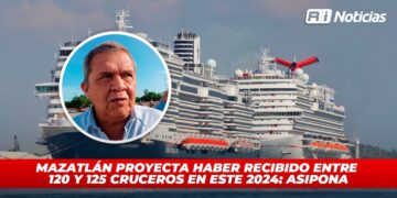 Mazatlán proyecta haber recibido entre 120 y 125 cruceros en este 2024: ASIPONA