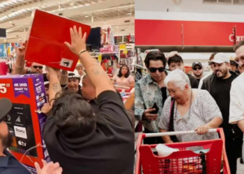 ¡Llegó Santa Claus! Grupo Frontera regala despensas y electrodomésticos por Navidad a personas de Querétaro