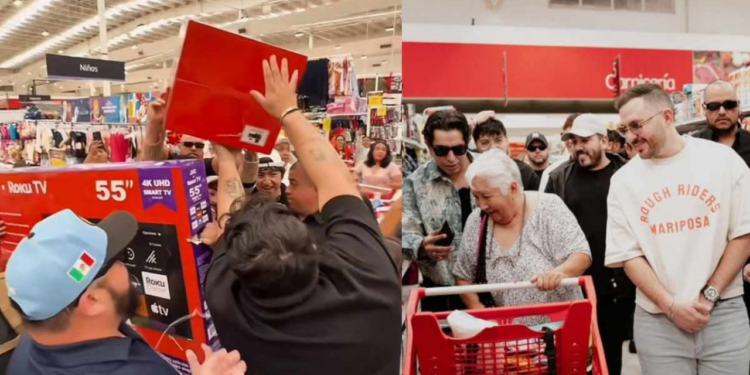 ¡Llegó Santa Claus! Grupo Frontera regala despensas y electrodomésticos por Navidad a personas de Querétaro