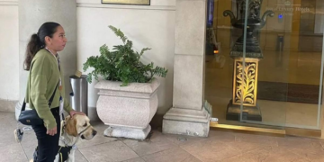 ‘No se aceptan mascotas’, hotel de NL le niega el acceso a mujer invidente por llevar perro guía