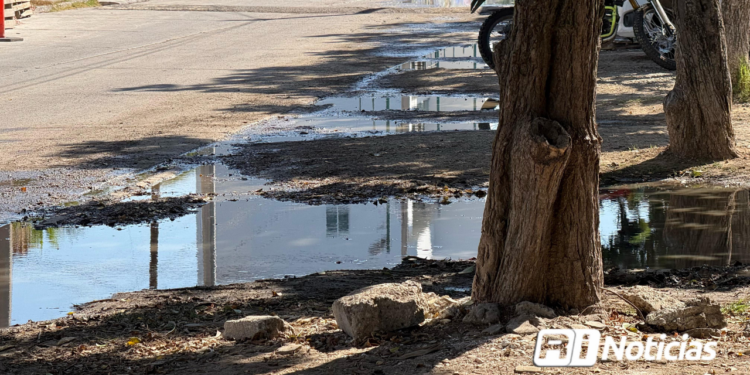 Siguen los derrames de aguas negras, ahora en el fraccionamiento Estadio en Mazatlán