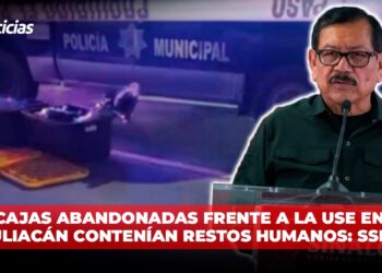 Cajas abandonadas frente a la USE en Culiacán contenían restos humanos: SSPE