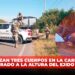 Localizan tres cuerpos en la carretera a Eldorado a la altura del Ejido Canan
