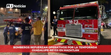 Bomberos refuerzan operativos por la temporada Guadalupe-Reyes en Mazatlán