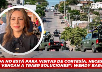 “Sinaloa no está para visitas de cortesía. Necesitamos que vengan a traer soluciones”: Wendy Barajas
