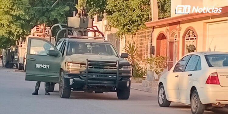 Operativo militar en la colonia 21 de Marzo de Culiacán: resguardan domicilio
