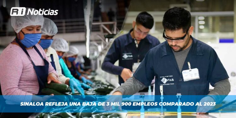 Sinaloa refleja una baja de 3 mil 900 empleos comparado al 2023