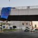 Amanecen mantas colgadas en puentes de Culiacán