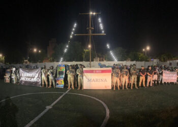 Marina, Defensa, Guardia Nacional y Fiscalía General de la Republica realizan Operativo conjunto de inspección en Mazatlán, Sinaloa