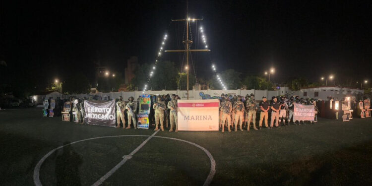 Marina, Defensa, Guardia Nacional y Fiscalía General de la Republica realizan Operativo conjunto de inspección en Mazatlán, Sinaloa