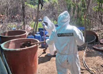 Golpe al narco en Sinaloa; aseguran drogas, armas y vehículos en laboratorio clandestino