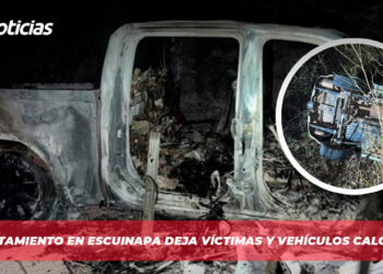 Enfrentamiento en Escuinapa deja víctimas y vehículos calcinados