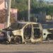 Vehículos abandonados e incendiados tras enfrentamiento armado en el municipio de Elota