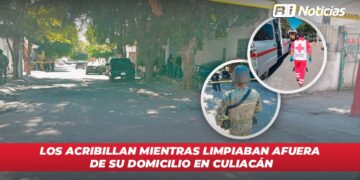 Los acribillan mientras limpiaban afuera de su domicilio en Culiacán