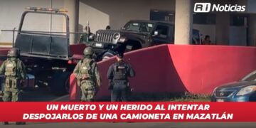 Un muerto y un herido al Intentar despojarlos de una camioneta en Mazatlán