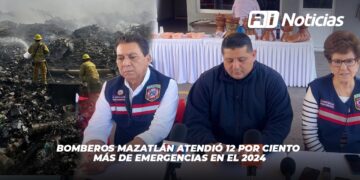 Bomberos Mazatlán atendió 12 por ciento más de emergencias en el 2024