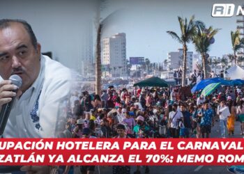 Mazatlán registra un 70% en reservación hotelera para el Carnaval 2025: Memo Romero