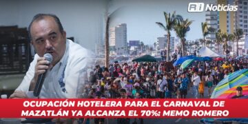 Mazatlán registra un 70% en reservación hotelera para el Carnaval 2025: Memo Romero