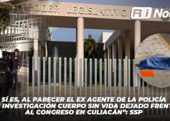 “Sí es, al parecer el ex agente de la policía de investigación cuerpo sin vida dejado frente al Congreso en Culiacán”: SSP